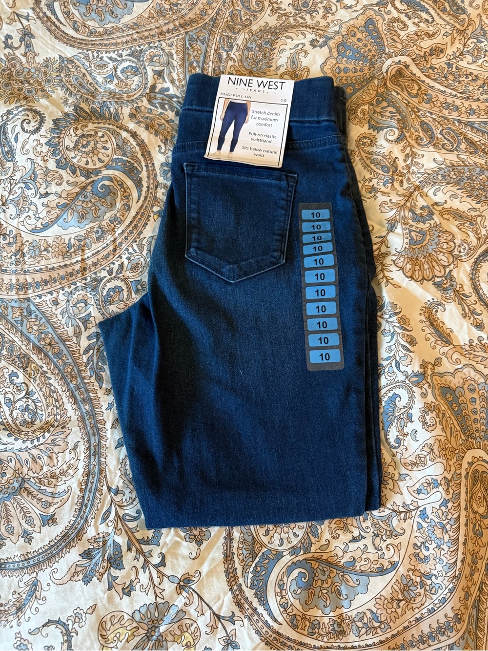**Bundle 5/$25** Nine West Women’s Dark Blue Jean Jeggings- Size 10 ***bundle 5/
